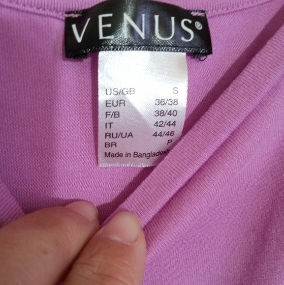 Venus drop shoulder high low long sleeve top women's size small - Picture 3 of 8